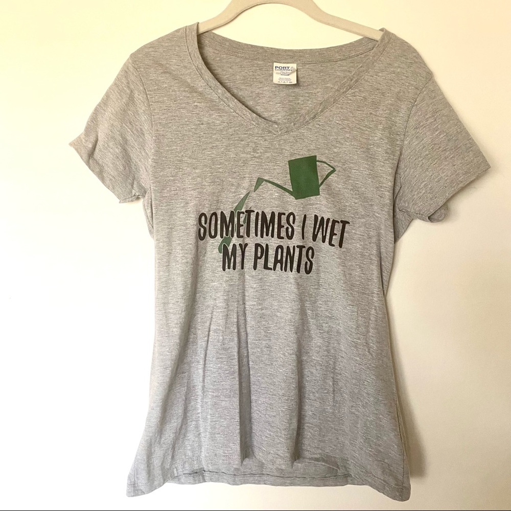 Sometimes I Wet My Plants V-Neck Shirt